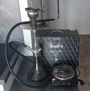 Aladin MVP A55 Shisha + Kohleherd – mit OVP