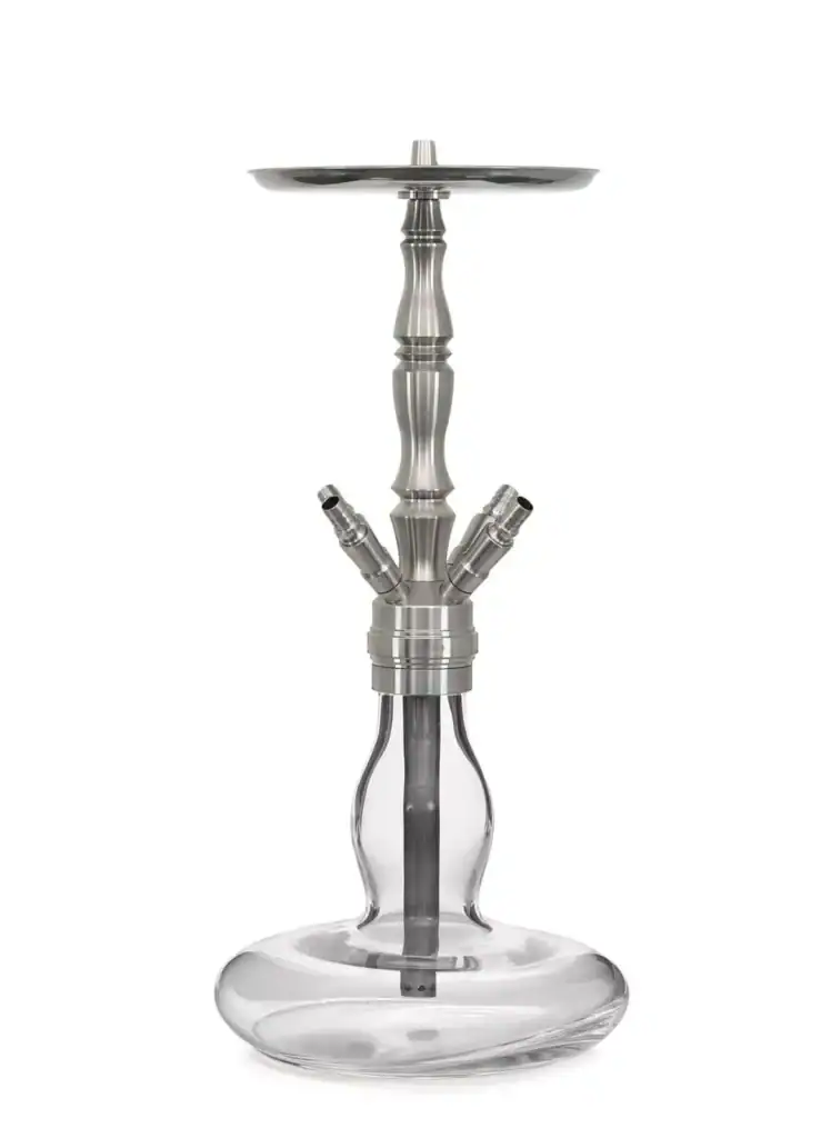 Rauch-Hookah aus Metall und Glas, ca. 50cm, ideal für Shisha-Liebhaber.