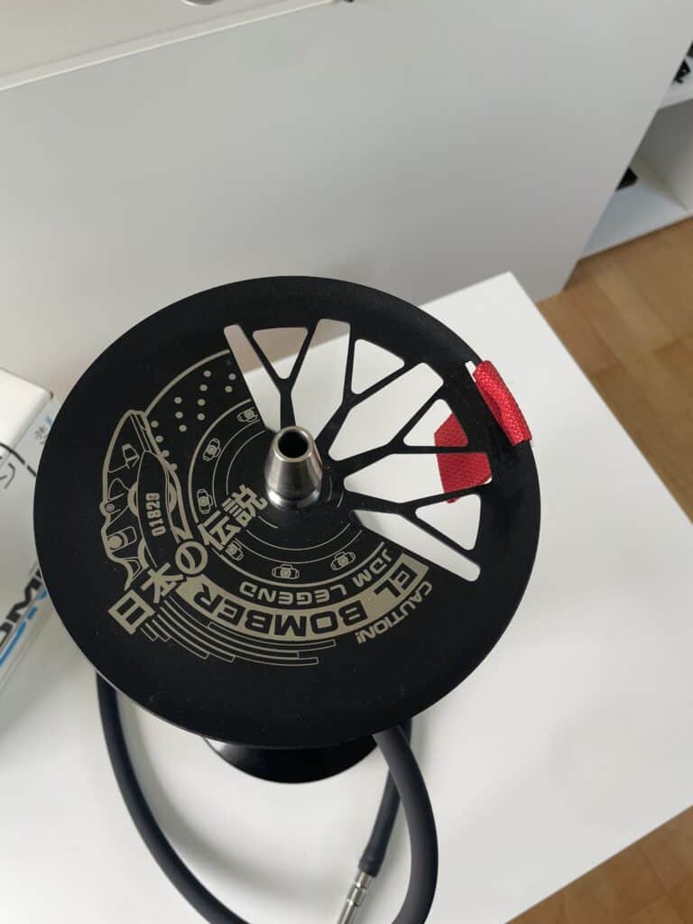 Rauchsäule für Shisha mit LED-Beleuchtung, hochwertiges Design, gebraucht, gut erhalten.