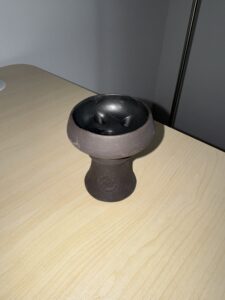 Dunkler Mehrloch Shisha Kopf – teilweise glasiert