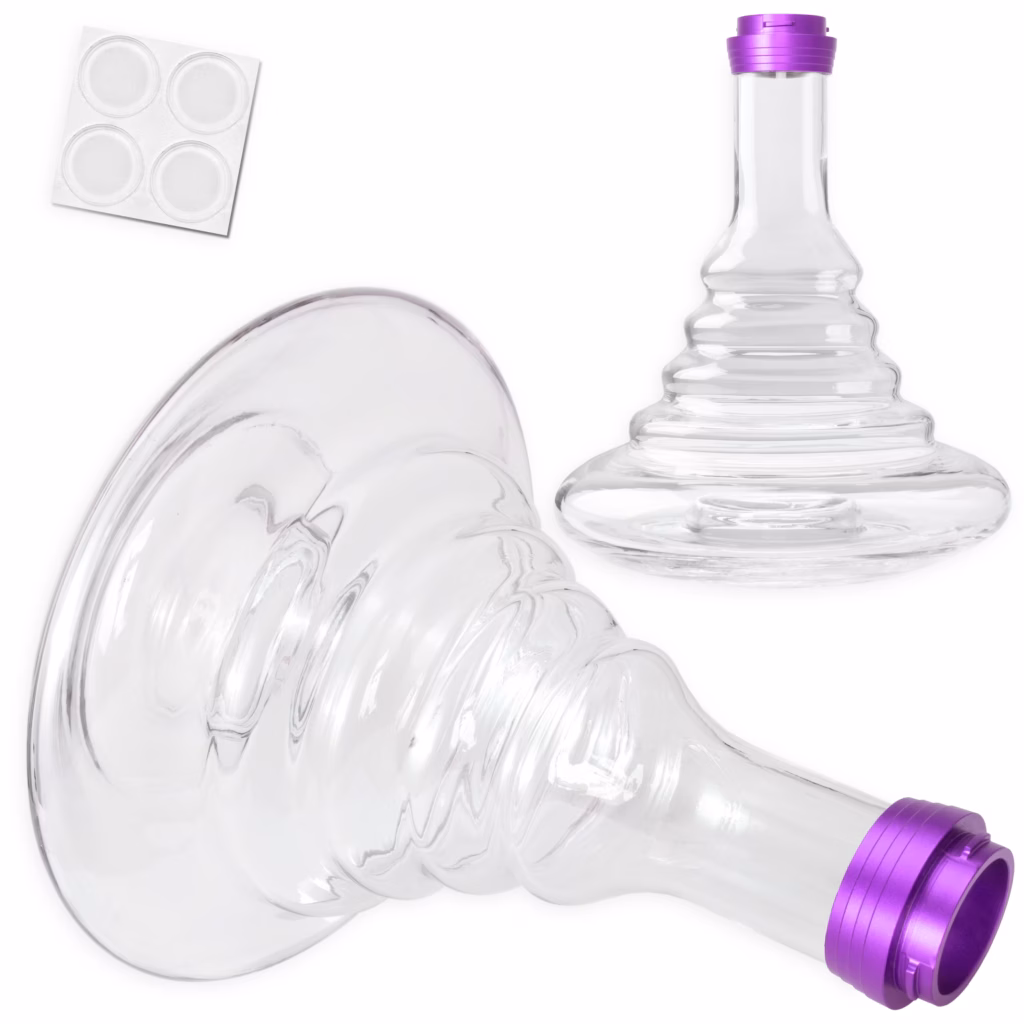DILAW Opal Aluminium Shisha Lila (Big Size 93 cm)