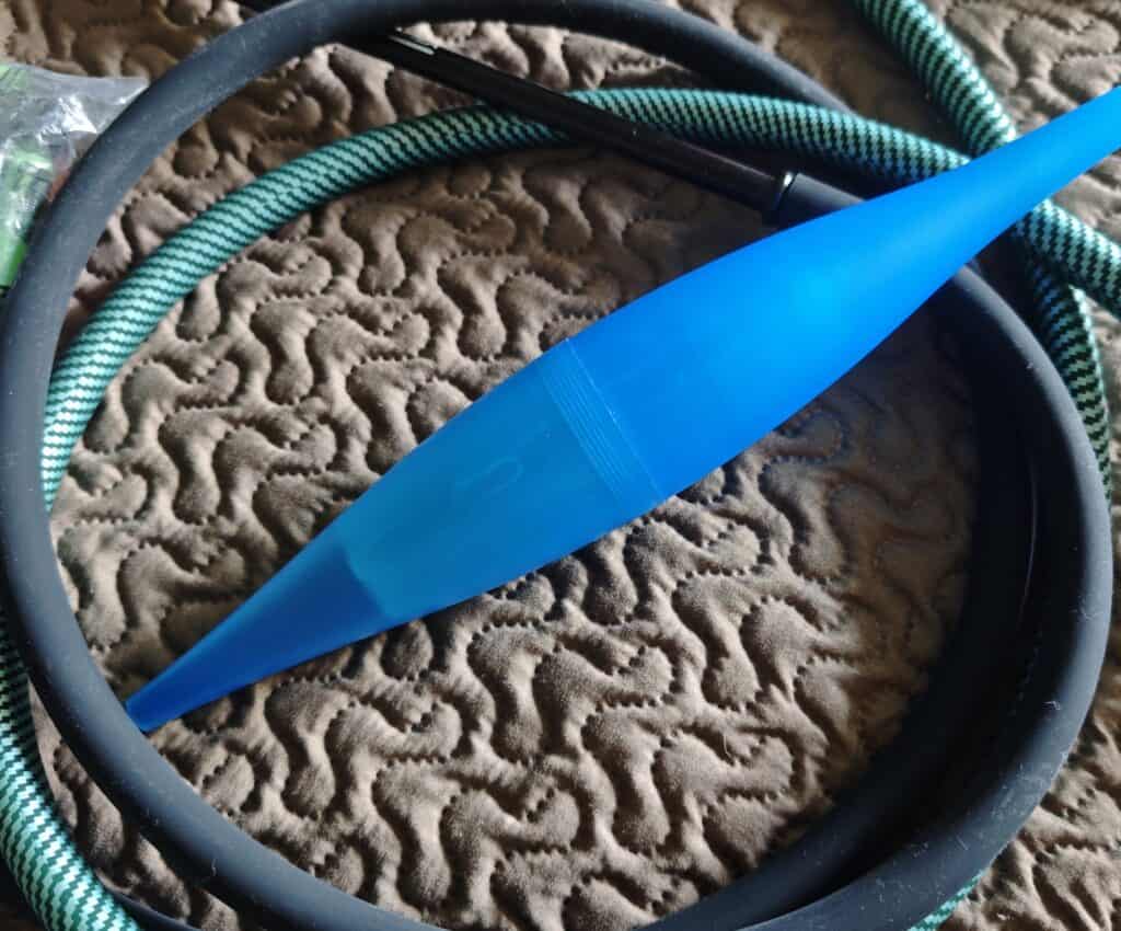 Blaue Glasbowl für Shisha, hochwertiges Zubehör, neu.