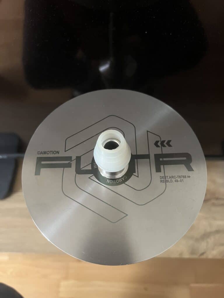 Shisha-Glasbowl mit Metallbasis und Logo, für Shisha-Zubehör.