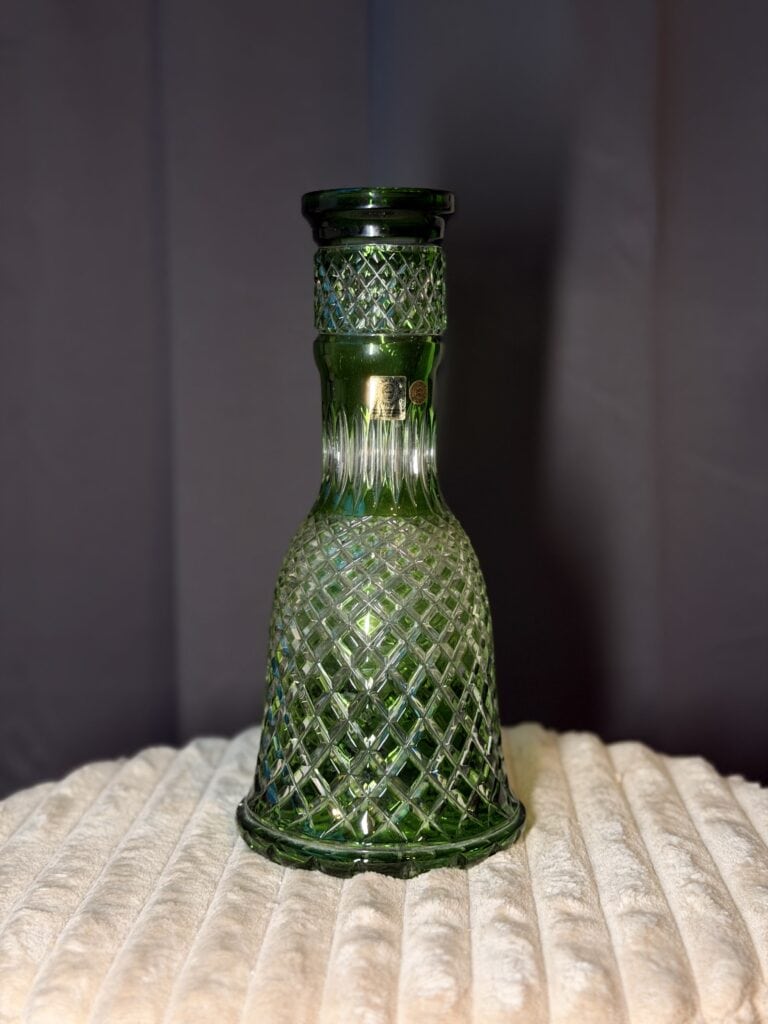 Grüne Glasbowl mit Muster für Shisha, gut erhalten.