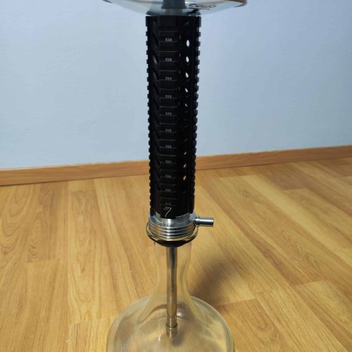 Wasserpfeifenaufsatz mit Glasbasis und Metallaufsatz, für Shisha.