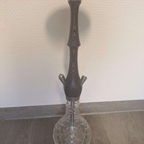 Rauch-Hookah auf Glasbasis, ideal für Shisha-Liebhaber, gebraucht, in gutem Zustand.