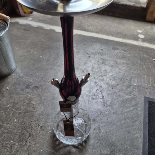 Rauch-Hookah mit Glasbasis, ideal für Shisha-Liebhaber, gebraucht, in gutem Zustand.