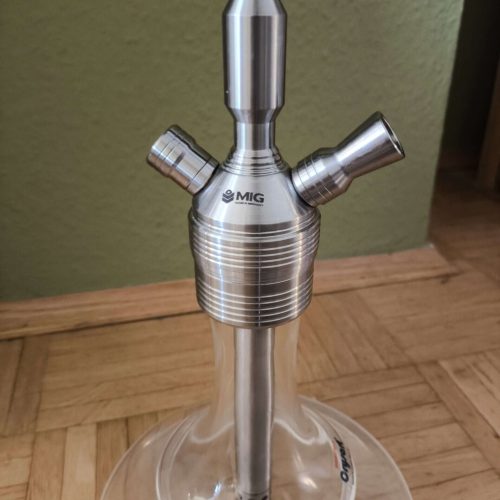 Hochwertiger Edelstahl-Shisha-Kopf für Wasserpfeifen, robust und langlebig.