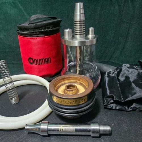 Dampfer Set mit Glasbowl, Schlauch und Zubehör für Shisha.