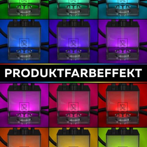 Bunte LED-Lampe für Shisha mit Farbwechsel.