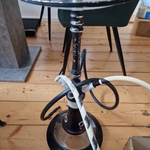 Raucherset mit Glasaufsatz für Shisha, gut erhalten, ideal für Raucher.