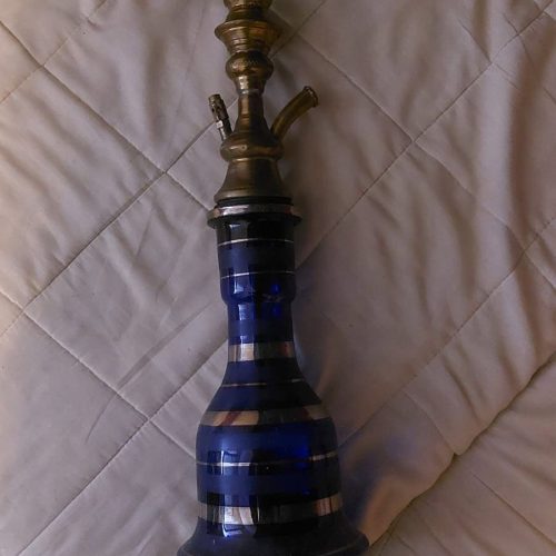 Rauchschüssel für Shisha mit Metallaufsatz, gebraucht, gut erhalten.