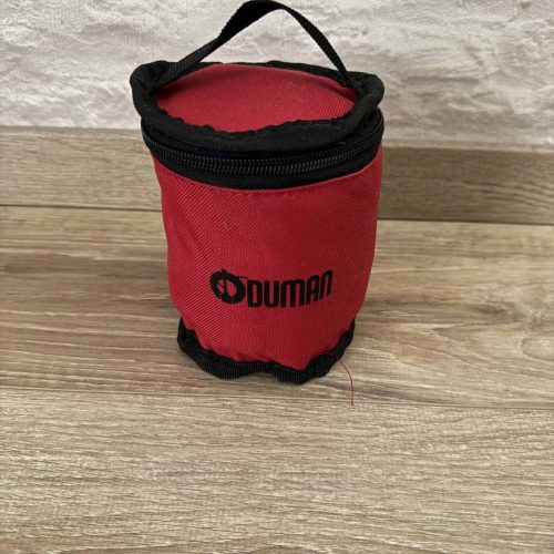 Rotes Reiseetui für Shisha-Zubehör mit Griff, Duman Marke.