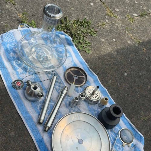 Zubehör für Shisha, Glas, Metallteile, Dichtungen, Tabakpfeife.