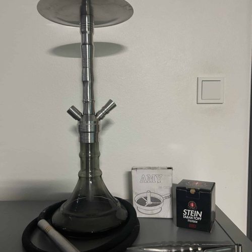 Rauchsäule mit Metallaufsatz, Schlauch und Zubehör für Shisha. Perfekt für Shisha-Liebhaber, die ihr.