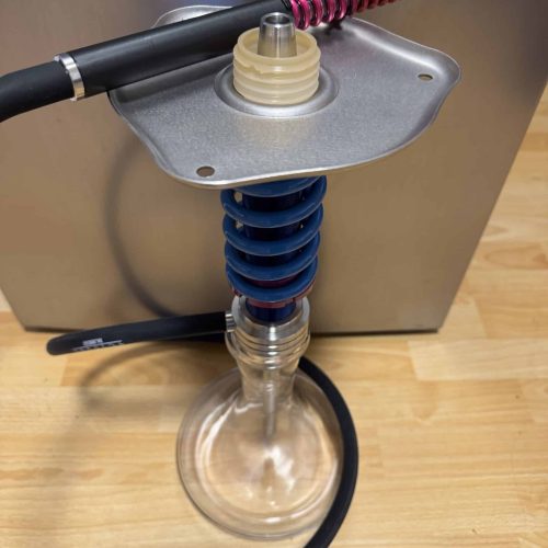 Schlauchanschluss für Shisha mit Glasflasche, inklusive Dichtung und Schlauch. Perfekt für den Wasse.