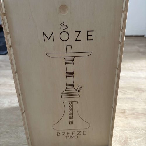 Wasserpfeife in Holzbox, Moze Breeze Two, Shisha Zubehör, hochwertiges Material.
