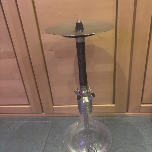 Glasbasierte Rauchsäule für Shisha, gebrauchte Wasserpfeife.