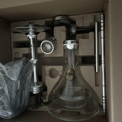 Shisha Rauchsäule mit Glasbowl und Ersatzteilen.