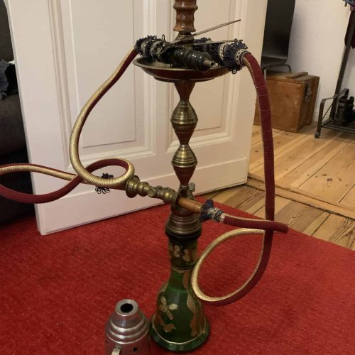 Rauchsäule mit Schlauch und Zuluftregler für Shisha.
