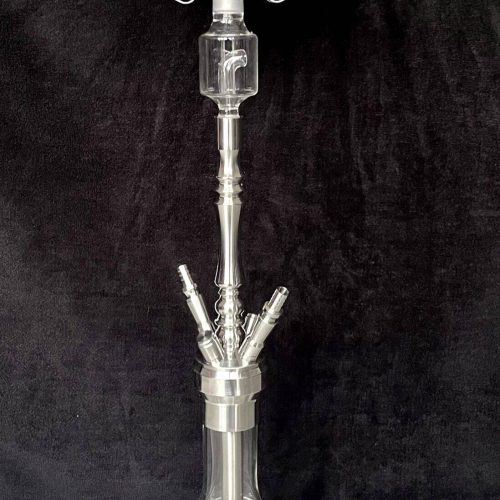 Raucherset mit Wasserpfeife, Kohle und Zubehör für Shisha-Liebhaber.