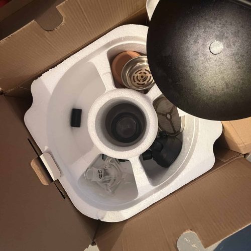 Kohlenmonoxid-Detektor in Verpackung, unbenutzt, mit Zubehör.