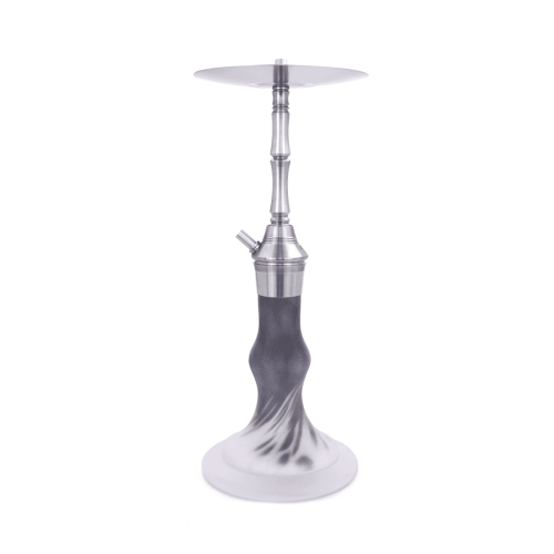 Moderne Shisha mit Metall und Glas, ideal für Raucherlebnis.