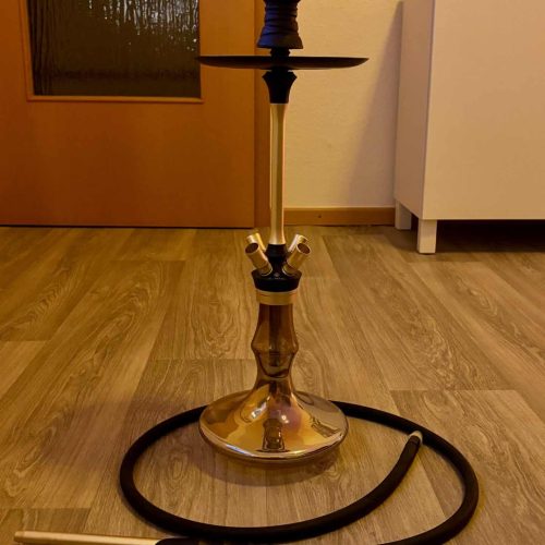 Rauchsäule für Shisha, mit digitaler Steuerung und Beleuchtung.