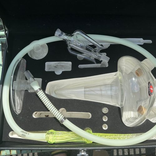 Hochwertiges Shisha-Set mit Glasbowl, Schlauch und Dichtungen für Genuss.