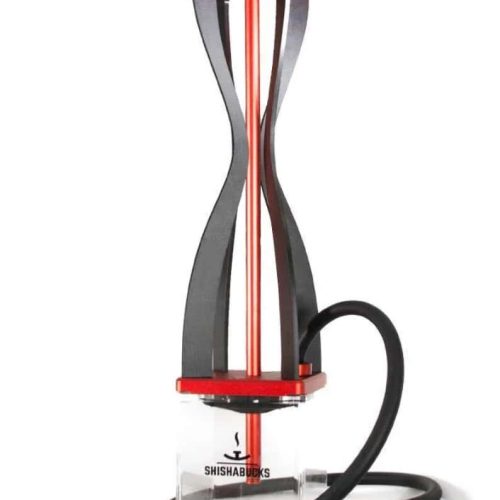 Schischa-Hookah mit modernem Design, Glasbasis und flexiblem Silikonschlauch. Perfekt für Genuss und.
