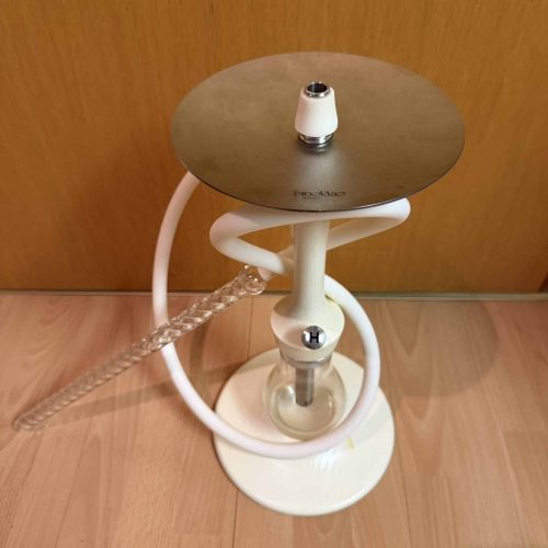 Rauchsäule für Shisha mit Metallplatte und Schlauch, gebraucht, gut erhalten.