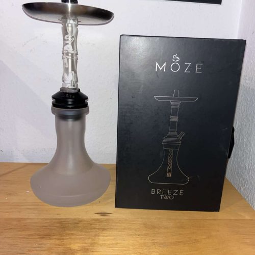 Wasserpfeifen-Adapter mit Glasaufsatz und Verpackung, ideal für Shisha-Liebhaber.