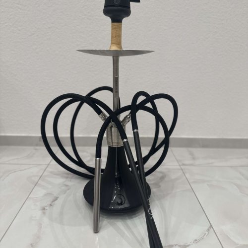 Raucherset mit Shisha, Kohlezange, Schlauch und Kopf für Wasserpfeife.