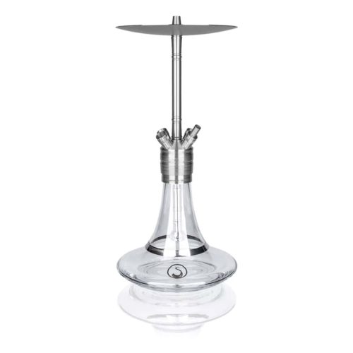 Moderne Rauch-Hookah mit Glasbasis, ideal für Shisha-Liebhaber.