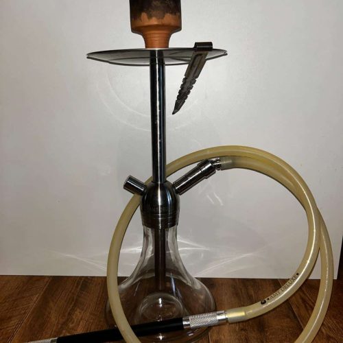 Rauchsäule für Shisha mit Schlauch und Kopf, ideal für Wasserpfeifen.