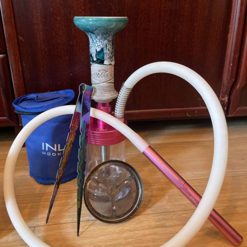 Shisha Rauchsäule mit Schlauch und Zubehör, gebrauchte Shisha zu verkaufen.