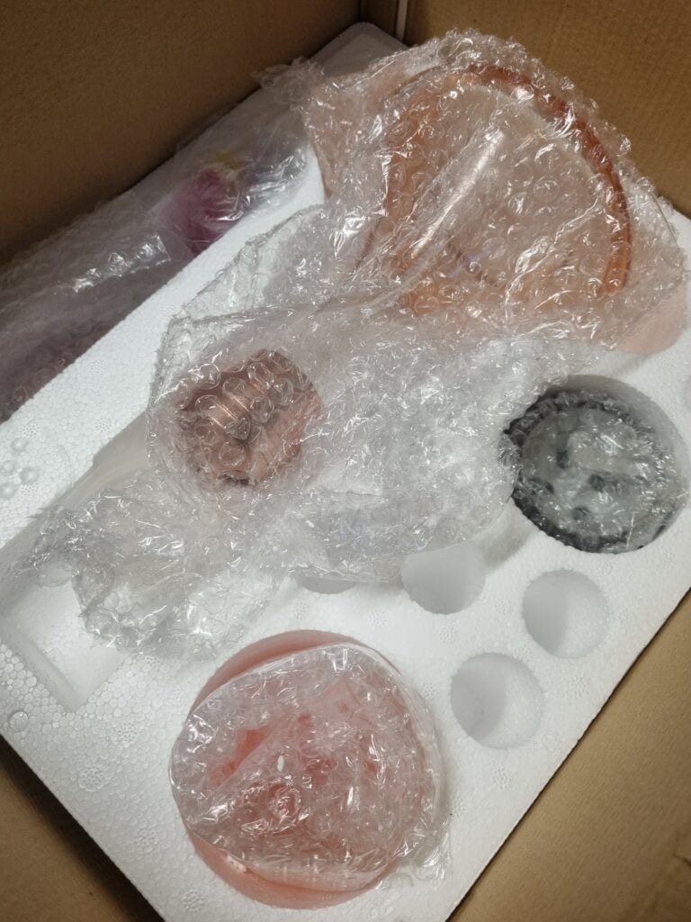 Set mit Glasstücken für Shisha, original verpackt, unbenutzt.