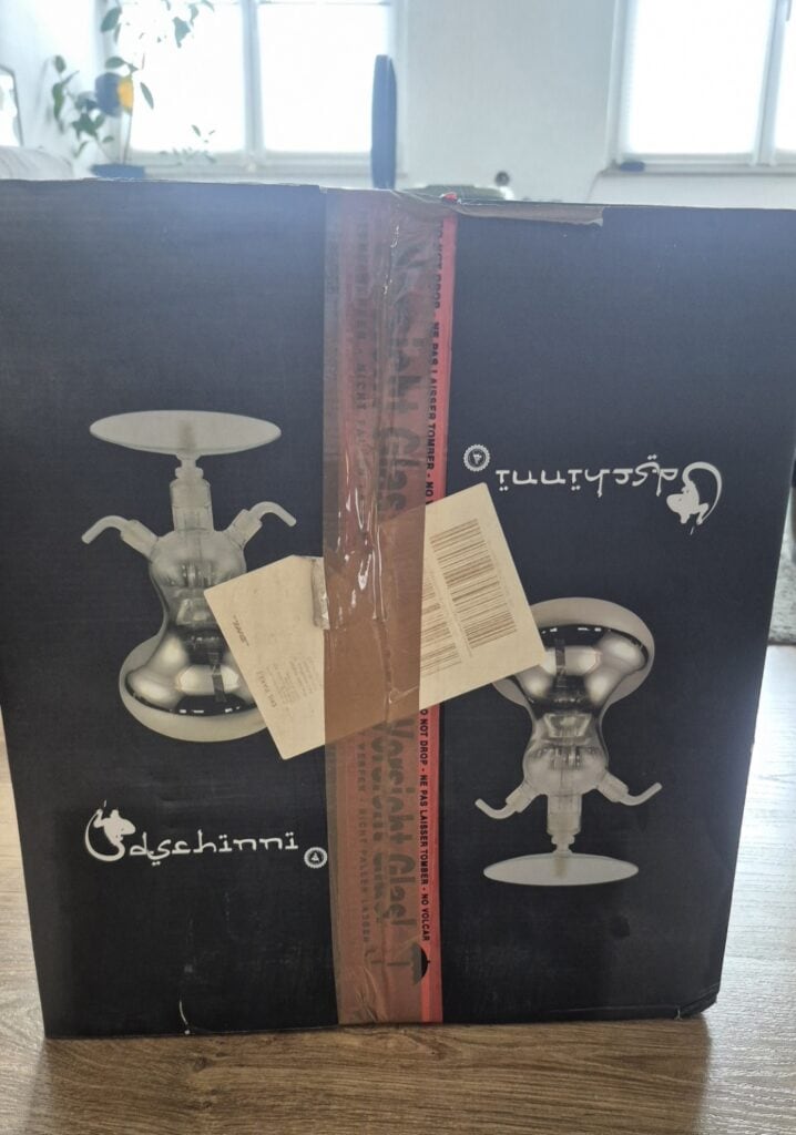Dekorative Keramik-Shisha für Wasserpfeifen, unbenutzt, neu im Karton.